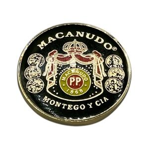 Macanudo Montego y Cia Collectible challenge coin Enamel Gold Tone